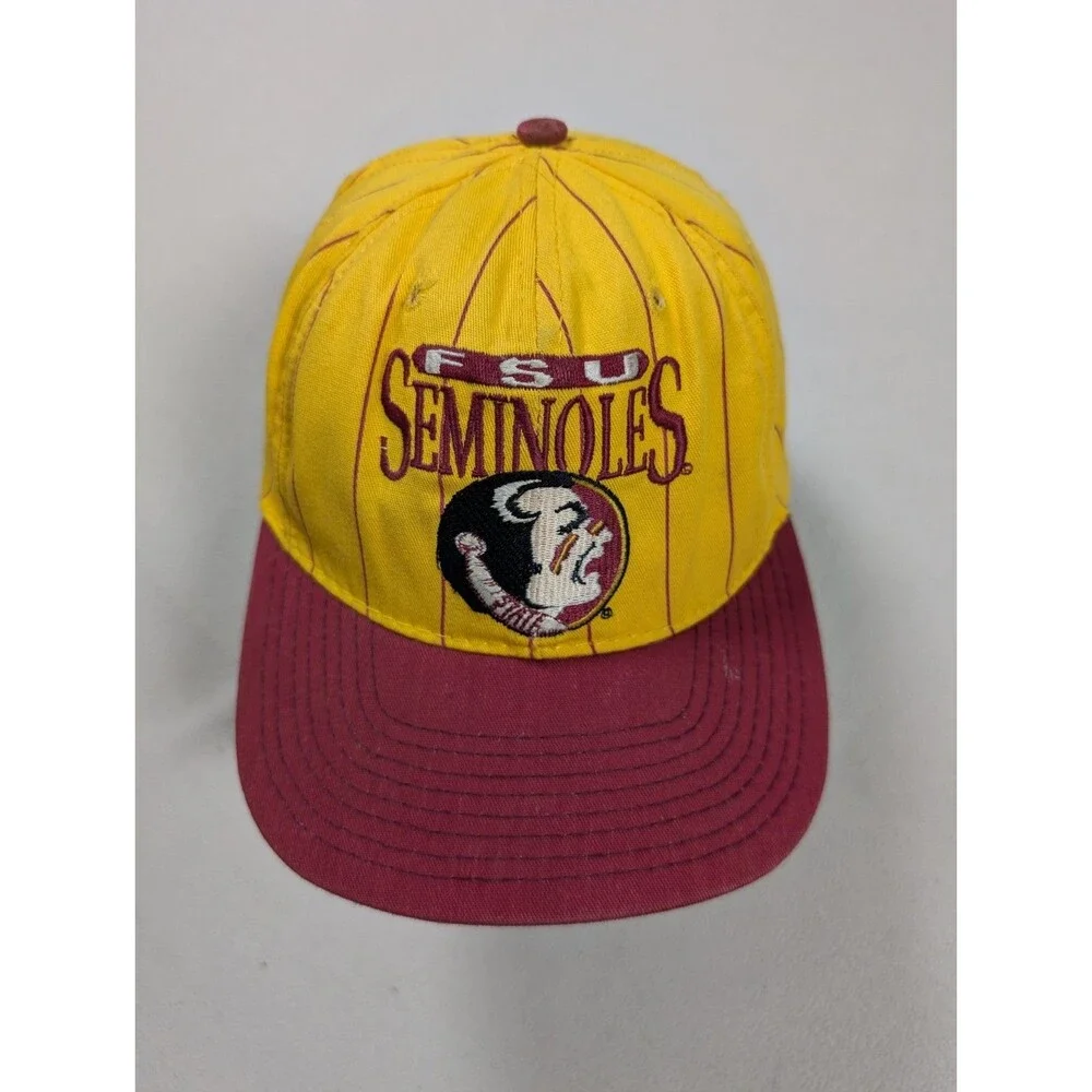 Vintage 1984 The Game FSU Seminoles Pinstripe Snapback Hat Florida State NCAA